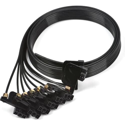 8 color uv ink tube hose pipe pipe line with uv square small damper screw nuts oring for Epson R2000 1390 R1900 330