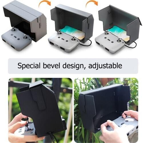Mobile Phone Sun Hood Mount Sunshade for DJI Mavic Air 2 Remote Control Drone Accessories Folding Hood Phone Monitor Cover