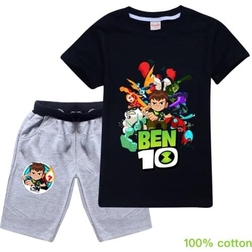 Ben10 2021 Summer autumn Boys Pajamas Suits Short Sleeve Kids Pijama Children Pyjama Sets Boys Sleepwear bottom Clothing Unisex