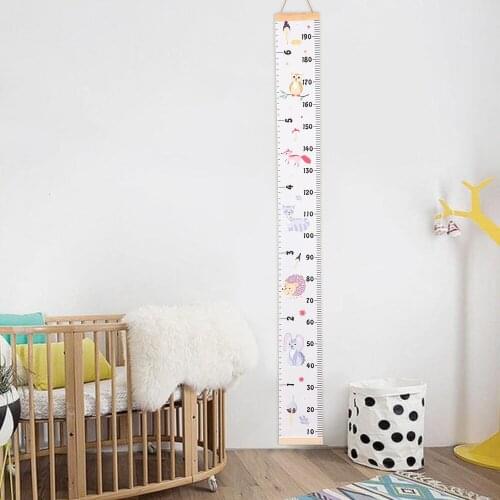 Home Wall Hanging Kids Height Measure Ruler Sticker For Children Room Decoration Roll Up Nordic Style Baby Infant Growth Chart