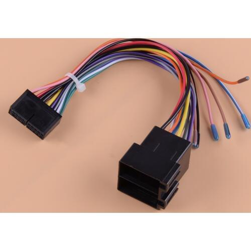 DWCX 20 Pins Plastic ISO Wiring Harness Connector Adaptor Fit For ISO Android Car Stereo Lead