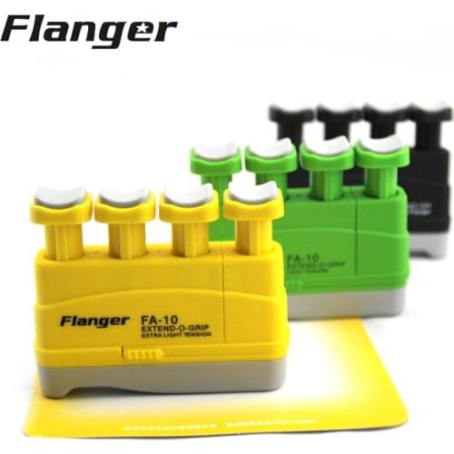 Flanger Extra Light Tension Extendable Finger Exerciser Extend-O-Grip Hand Trainer for Ukulele/Guitar/Bass/Piano/Saxophone