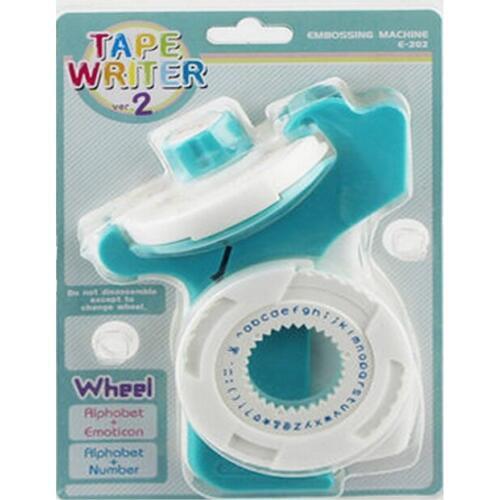 Label machine E-202 manual printer without adhesive tape DIY gift typewriter manual labelling machine E202