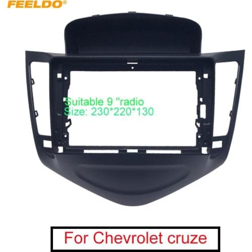 FEELDO Car Audio Radio Face Plate Fascia Frame Adapter For Chevrolet Cruze 9" Big Screen CD/DVD Player Panel Dash Mount Kit