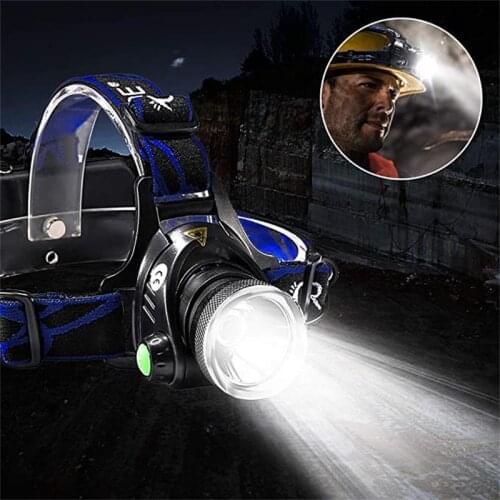 TWMT Super Bright XML-2 LED Camping adventure Headlamp 3Modes Zoom USB Rechargeable Headlight 18650 For night walking & Hiking