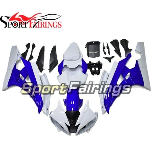 Bodywork for Yamaha YZF R6 2006 2007 Motorcycle Frames Motorcycle Fairings ABS Plastic Body Kits YZF-600 06 07 White Blue Cowls