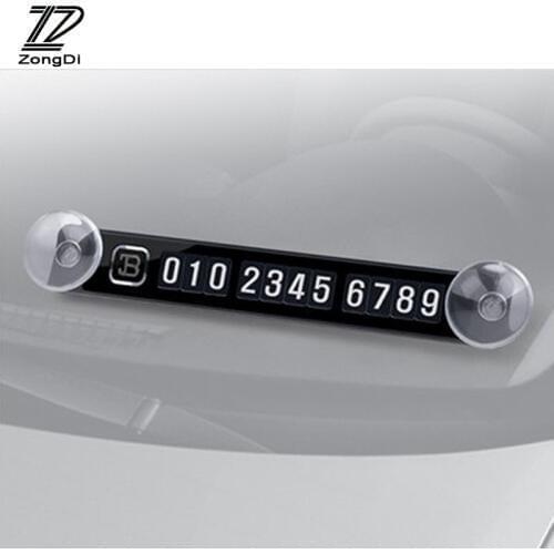 Magnetic Temporary Parking Card For Toyota C-Hr Corolla Seat Leon Ford Focus 2 Fiesta Ranger Mazda 3 6 CX-5 CX7 Accessories 2017