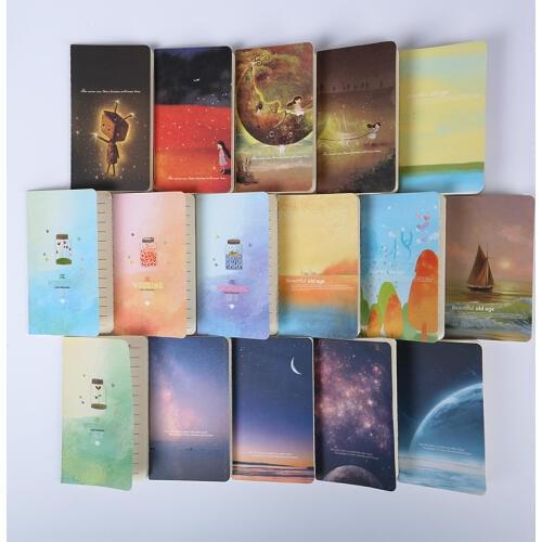 Mini Cute Kawaii Journal Diary Notebook With Lined Paper Vintage Retro Notepad Book For Kids Korean Stationery