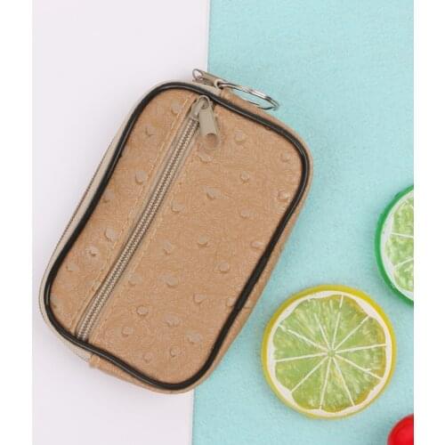 Y166 Soft Men Women Card Coin Key Holder Zip Change Pouch Wallet Pouch Bag Purse Gift