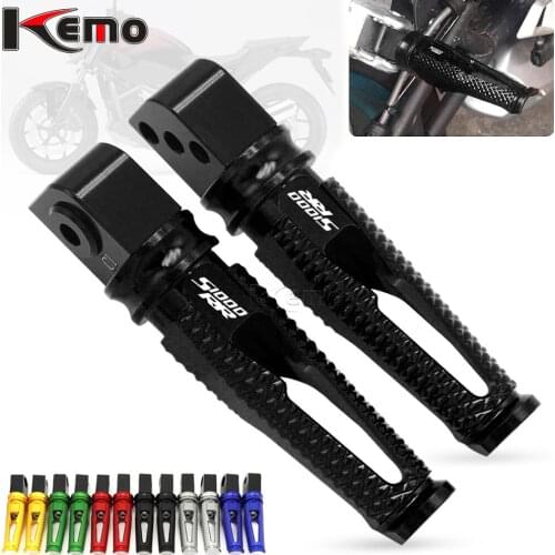 For BWM S1000RR S1000 RR Motorcycle Accesstories Foot Pegs Pedals CNC Aluminum Rear Passenger Footpegs