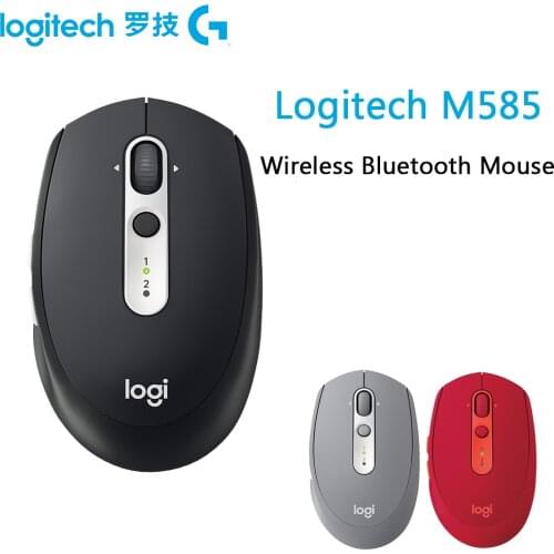 NEW Logitech M585 Multi-Tasking Bluetooth Wireless Mouse Logitech Flow Curved Design Ultra-Precise Scrolling Mice Computer Mouse