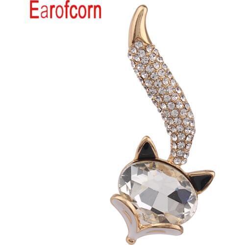 Earofcorn New brooch fashion cute animal brooch unisex female mens jewelry colorful style new year gift