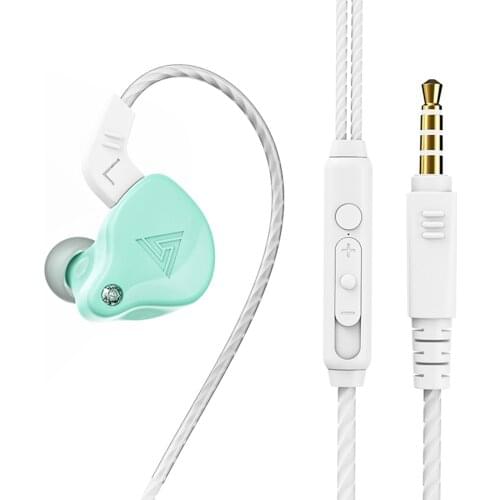 New QKZ AK6-X 3.5mm Wired Headphones In-ear Dynamic Earbuds Super Bass Music Earphone Sports Headset with Mic fone de ouvido