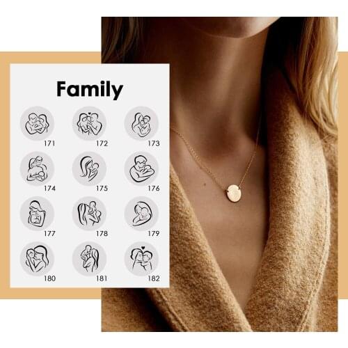 Visunion Custom Stainless Steel Necklace for Mother Lovers Kids Choker Simple Gold Color Necklace Jewelry Gift New Arrival