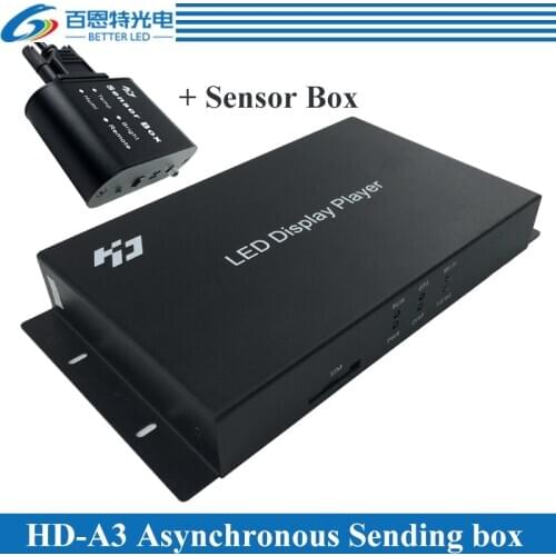 Huidu HD-A4-A5-A6 With Sensor Box WIFI Full Color LED display Dual-Mode Synchronous and Asynchronous control system