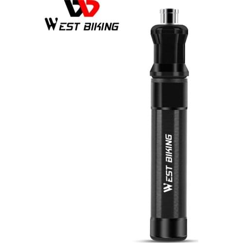 WEST BIKING Mini Bicycle Pump Portable Bike Air Pump MTB Mountain Road Cycling Tire Inflator Schrader Presta Valve Alloy Pump