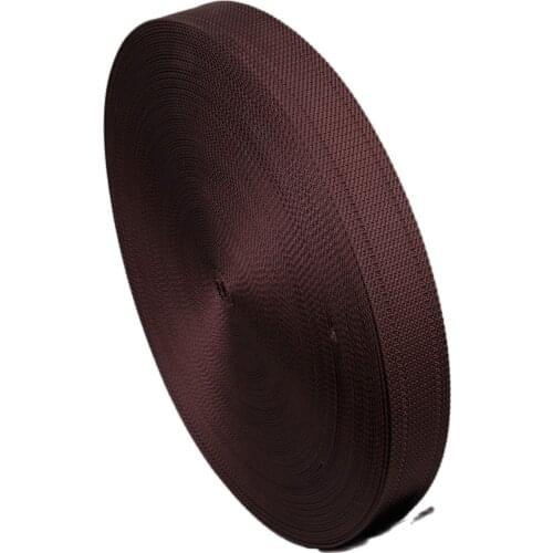 100% nylon webbing twill nylon tape coffee color 1.5"