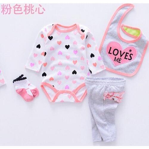 50-57cm DollMai silicone reborn babies girls dolls clothes popular pink heart cartoon clothing baby dolls gifts