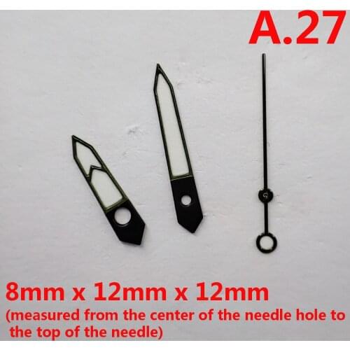 Watch pointer watch parts NH35 NH36 pointer green super luminous suitable for NH35 NH36 movement