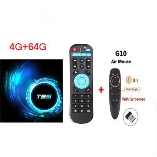 T95 H616 tv smart BOX Android 10.0 2020 Allwinner cpu with G00gle 3D 6K 100m lan 2.4g wifi optional voice air mouse