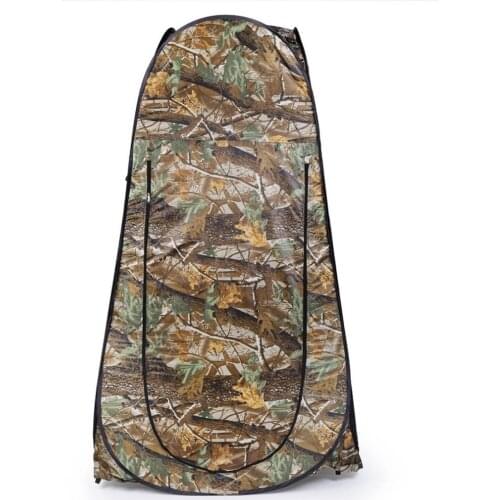 Outdoor Pop Up Tent 180T Camping Shower Bathroom Privacy Toilet Changing Room Shelter Single Moving Folding Tents Camouflage
