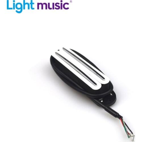 WhiteColor Double Coil Humbucker Pickup Sensitive Response and Clear Tone Single Pickup for Electric Guitar