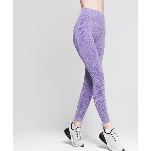 High Elastic Yoga Pants Women Sport Leggings Tights Slim Running Sportswear Solid Ladies Quick Drying Training Fitness Trousers