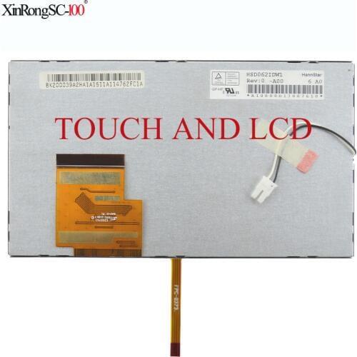 For 6.2 inch ZY062HB6D21S21 721H410012-A0 lcd display Touch screen panel digitizer Car GPS DVD
