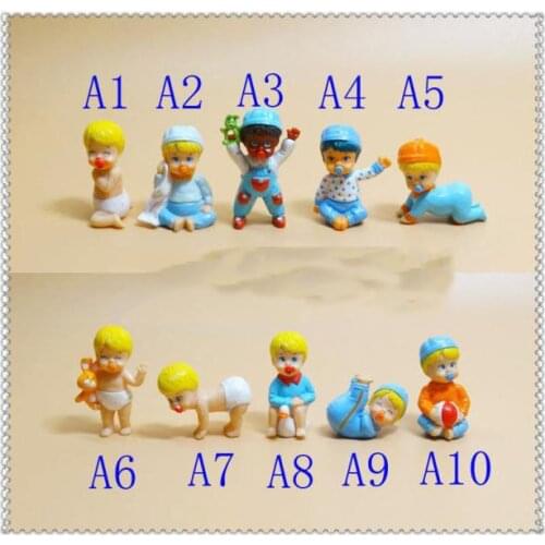 8pcs/ a lot 3-5cm Original Plastic Cute Baby Doll Human Figure Desk Decoration E032701