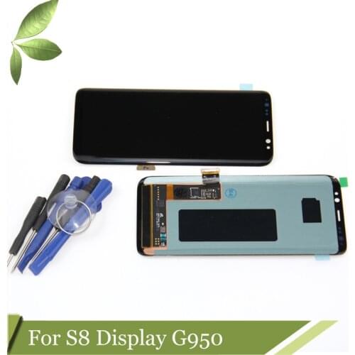 100% Tested For Samsung Galaxy S8 G950F G950A G950FD lcd display with touch screen Digitizer Super AMOLED Screen