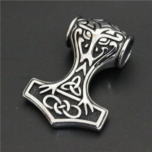 26g Thor Hammer Pendant 316L Stainless Steel Fashion Cool Man Hammer Pendant