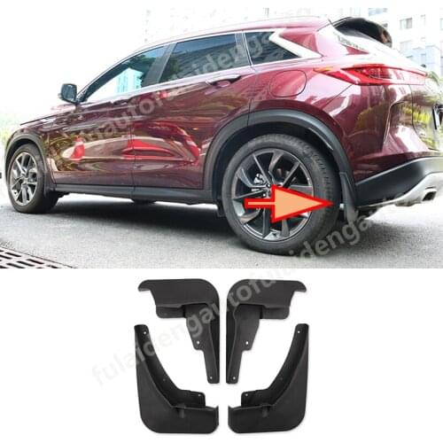 4pcs For Infiniti QX50 2019 Car Front Rear Mud Flap Flaps Splash Guard Fender Mudguard Car styling accessories