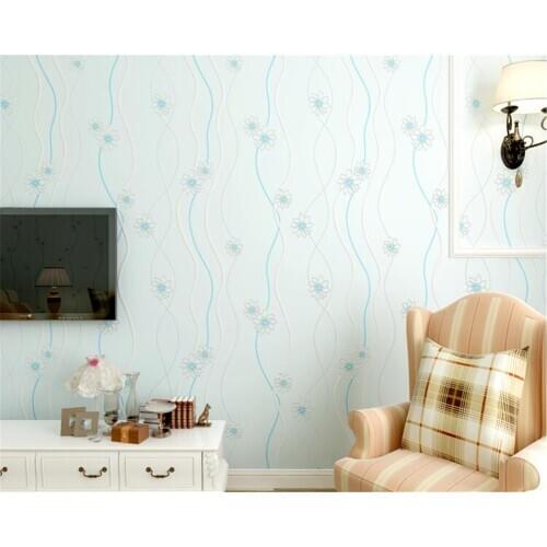 Beibehang Pastoral Korean non-woven 3d wallpaper stereo living room bedroom warm TV background wall childrens room wall paper