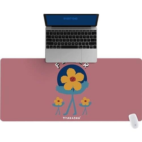 XXL Office Computer Desk Mat Table Keyboard Big Mouse Pad Purple flowers Laptop Cushion Desk Non-slip Mat Gamer Mousepad Mat
