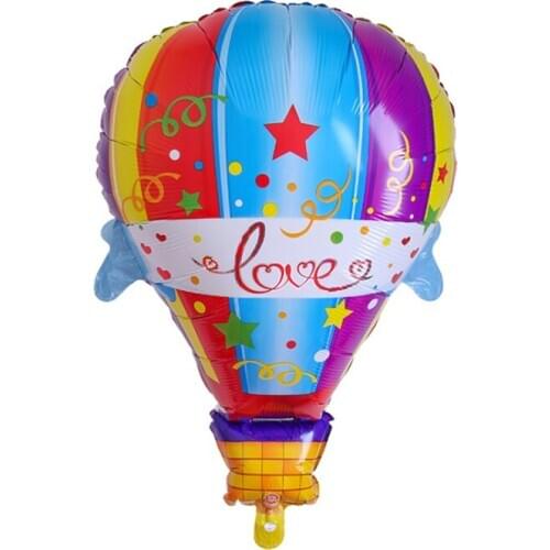 Large LOVE Aluminum Foil Hot Air Balloon Wedding Decoration Mall Atrium Decoration Kindergarten Layout Aluminum Foil Balloon