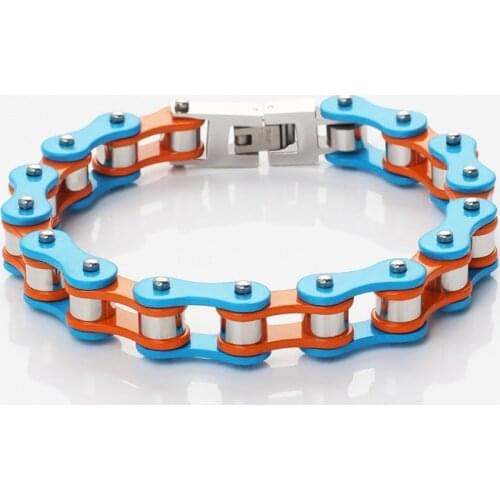 Punk Unisex 316L Stainless Steel Motor Bike Bracelet Men Biker Bicycle Motorcycle Chain Mens Women Bracelets & Bangles Jewelry