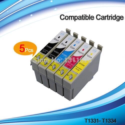 INK WAY 5PK South American model t1331-t1334 compatible inkjet cartridge for Stylus NX130 NX430 Office TX320F TX325F etc