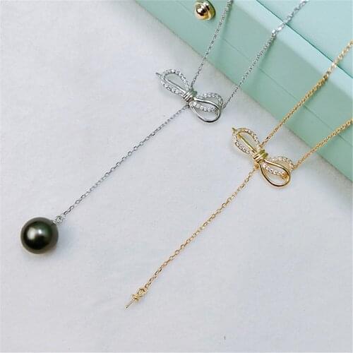 Pure silver Empty set of Necklace Chains For Jewelry Making Diy Supplies Handmade Jewelry Accessories