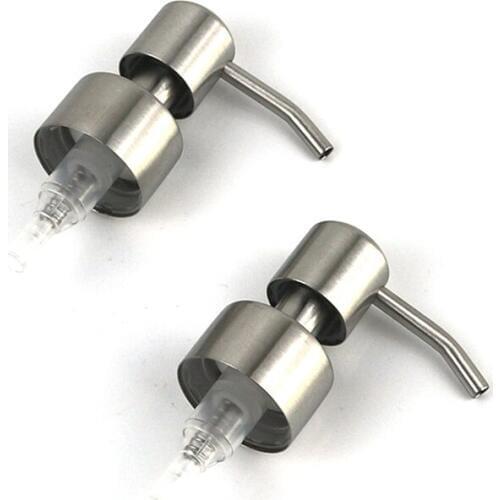 2PCS Liquid Soap Dispenser Soap Dispenser Pump Replacement Home Office Press Stainless Steel Modern Universal Tools