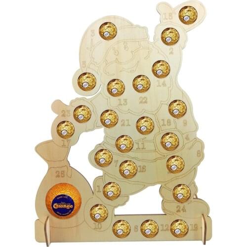 Christmas Snowman Tree Santa Claus Wood Centerpiece Dessert Stands Fruit Plates for Wedding Baby Shower Birthday/Tea Party