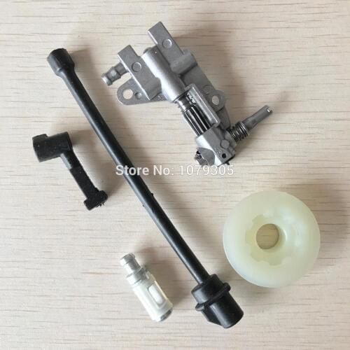 Oil Pump Filter Pipe Hose Line worm Kit For Chinese 45CC 52CC 58CC 4500 5200 5800 Chainsaw Spare Parts