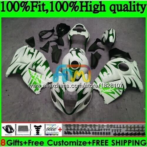 Injection For SUZUKI Hayabusa GSXR 1300 GSXR-1300 57BS.282 GSXR1300 08 13 14 15 16 2008 2013 2014 2015 2016 Fairing Green flames