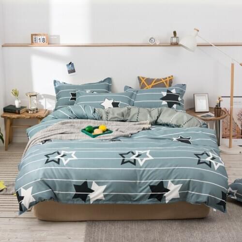 Star pattern Bedding Set, Duvet Cover Pillowcase 3pcs 220x240 210x210,Quilt Covers Double Queen King Size Bed Sets Bedclothes
