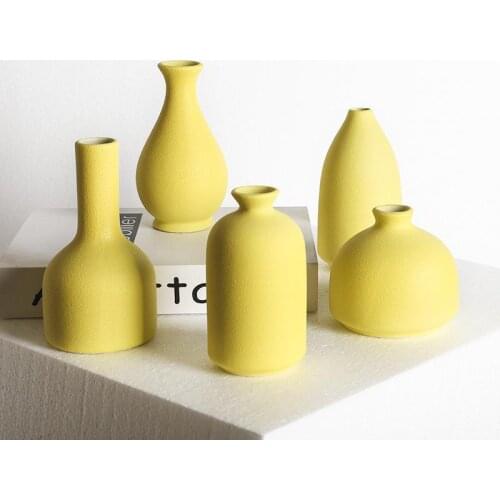 The Nordic Small Vase Simple Modern Ceramic Ornament Flower Decorative Living Arrangements Table TV Cabinet