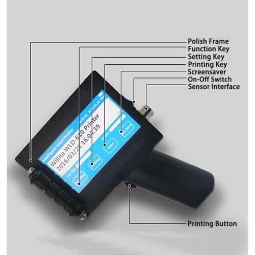 Small characters printer portable handheld inkjet label code printer