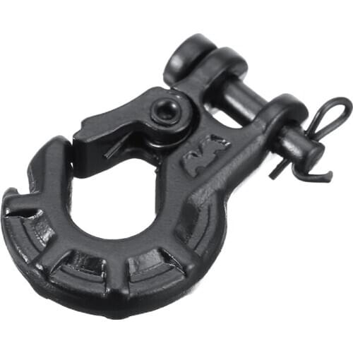 Metal Simulation Black Premium Winch Trailer Hook Decoration Parts For AXIAL SCX10 1/10 RC Car Part Accessories