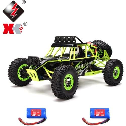 WLtoys 12427 2.4G 1/12 4WD Crawler RC Car With LED Light Two Battery Remote Control Off Road Drift Racing Vehicle Car Model