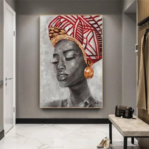 5D Diamond Painting Kit Cross Stitch Full Square/Round Diamond Mosaic Characters African Woman Handicraft Paste Home Decor