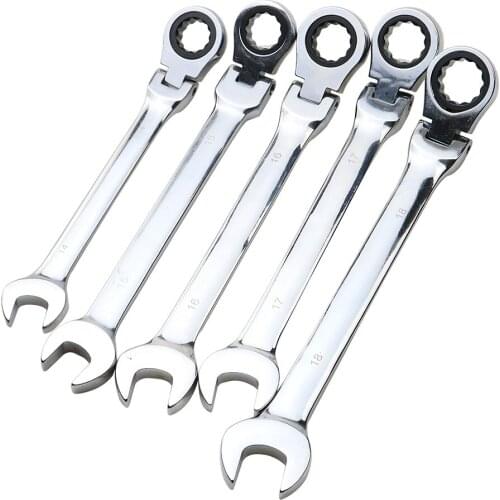 Ratchet Combination Metric Wrench Set Fine Tooth Gear Ring Torque And Socket Wrench Set Nut Tools For Repair A Set Of Wrench