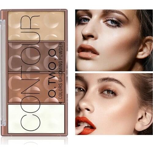 New Face Shading Grooming Powder Cosmetics Blush Makeup 4 Color Long-Lasting Face Make Up Contour Bronzer